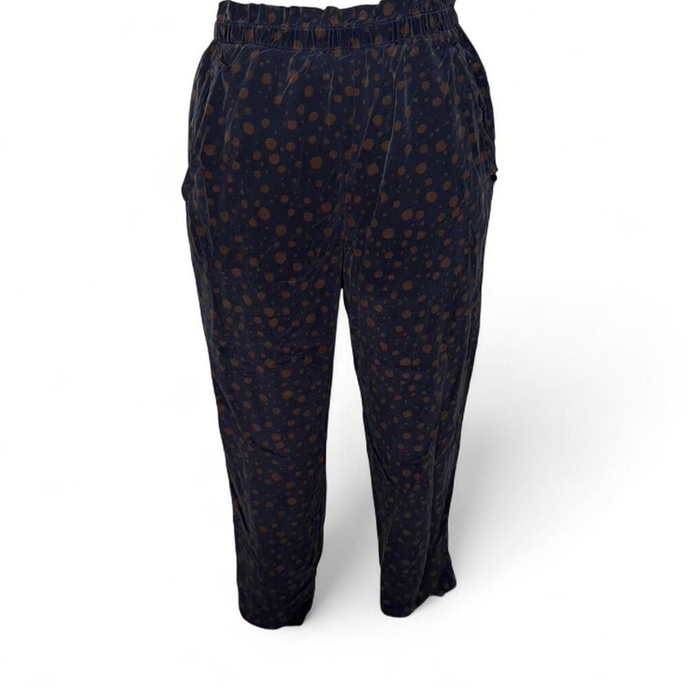 Women's Blue and Brown Trousers